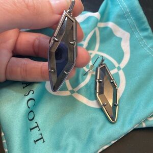 Black and silver Kendra Scott earrings
